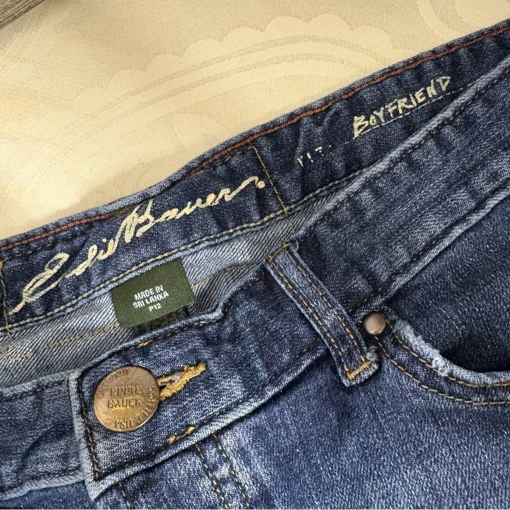 Eddie Bauer Dark Blue boyfriend Denim Shorts